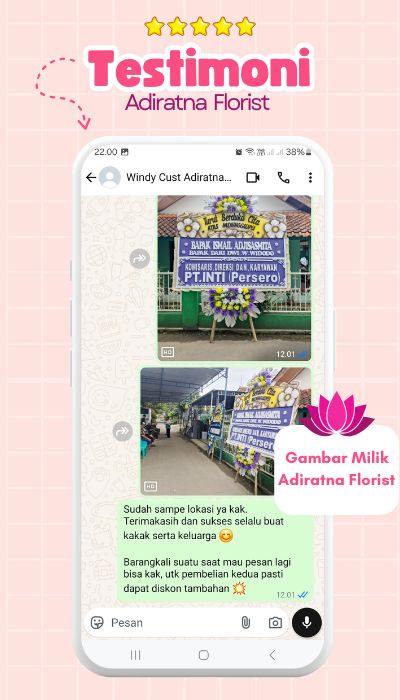 testimoni karangan bunga adiratna florist 53 testimoni karangan bunga adiratna florist 53